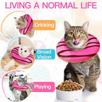 Cat Cone Collar Soft, Cute Cat Donut Collar After Surgery, Adjustable Kitten - Image 7