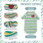 DENTRUN Hairless Cats Shirt Breathable Cat Daily Wear Clothes Stripe Vest - Image 4