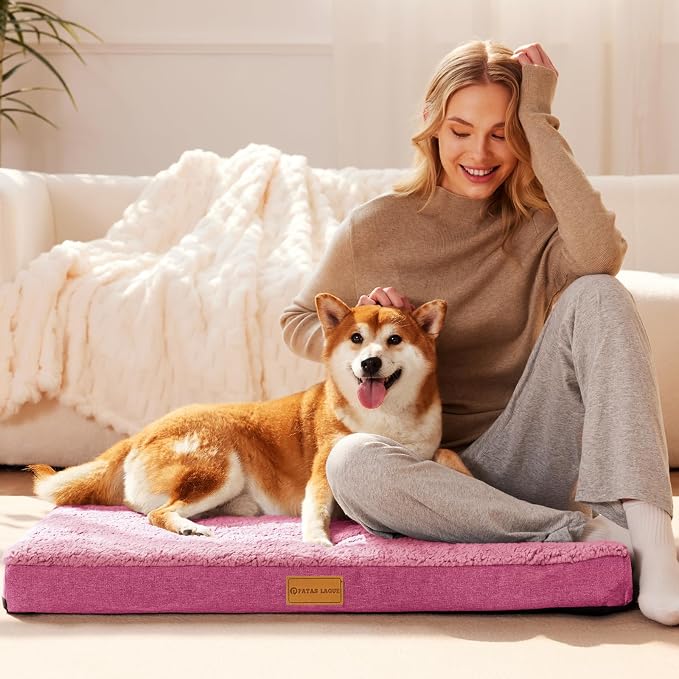 Patas Lague Orthopedic Dog Bed Medium Size Dog 30''X20'', Soft Comfortable - Image 2
