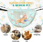 Unittype 2 Pieces Cat Cage Hammock Hanging Pet Bed Double Layer Soft Plush - Image 4