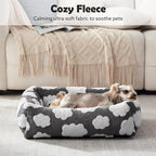 JOEJOY Cute Dog Bed Medium Size Dog, Rectangle Soft Furry Dog Beds - Image 7