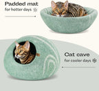 MEOWFIA Cat Cave – Premium Felt Cat Bed - Image 4