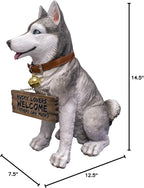 DWK Front Porch Dog Outdoor Welcome Sign Decorative Statue | Cute Dog Welcome - Image 6