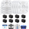 Veken Cat Water Fountain Filter, Classic 8 Pack Replacement Filters & 8 Pack by Veken