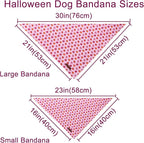 Halloween Pumpkin Dog Bandana, Halloween Triangle Bid Scarf - Image 6
