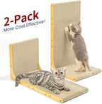 Cardboard Cat Scratcher, 23 Inch L Shape Scratch Pad Wall Mounted, Vertical - Image 4