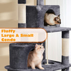 Yaheetech 62.5inches Cat Tree Cat Tower Cat Condo - Image 4