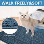 UPSKY Cat Litter Mat, Litter Trapping Mat Soft on Kitty Paws, Large Litter Box - Image 7