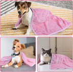 Dono 1 Pack 3 Dog Blankets, Soft Fluffy Fleece Pet Blanket Warm Sleep Mat Paw - Image 7