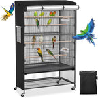 Roasivi Universal Large Birdcage Cover Black Out and Breathable Cages Cover by Unknown