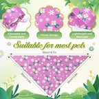 Weewooday 50 Pcs Spring Dog Bandanas Bulk - Image 3