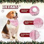 Personalized Dog Bandanas Custom Neckwear Name Button Anti-loosening Dog Scarf - Image 3