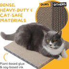 Hide & Scratch Cat Scratcher Pad – 4 Pack | Double-Sided Cardboard Refills - Image 5