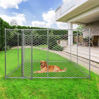 Lucky Dog 10' x 10' x 6' Heavy Duty Outdoor Welded Galvanized Steel Chain Link - Image 4