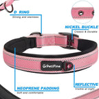 PetiFine Dog Collar for Large Dogs, Neoprene Padded and Adjustable, Reflective - Image 3