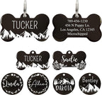 Ultra Joys Personalized Stainless Steel Bone Pet ID Tags by UltraJoys