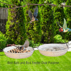 Hanging Metal White Birdbath - Image 5