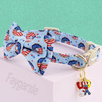 Faygarsle 2 Pack Patriotic Cat Collar Set - Image 4
