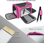 Soft Sided Carrier for Small Medium Cats Dogs, TSA Airline Approved Collapsible - Image 5
