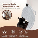 Cat Scratcher Mat, Natural Cotton Rope Cat Scratch Pad, 15.7'' Round Horizontal - Image 4