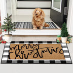 Tinideya 2 Pcs Door Mat Welcome Non Slip Coir Mats Floor Layering Doormats - Image 5