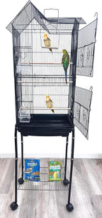 63" Roof Top Bird Flight Parrot Pet House Home Cage - Image 3