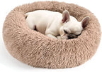 28in Large Dog Bed, Medium Size Dog and Cats, Calming Donut Bed by Hoewina