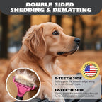 3PCS Pet Grooming Rake & Metal Comb & Flea Comb - Image 3