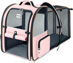 Lekebobor Large Cat Backpack Carrier Expandable Foldable Pet Carrier Backpack by LEKEBOBOR