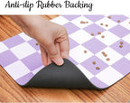 Ralxion Checkered Dog Feeding Mat, Absorbent Mats - Image 6