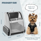 Cat Backpack Carrier, Pet Backpack Carrier Cats and Small Dogs, Collapsible - Image 2