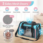 Discala Cat Dog Carrier Up to 15 Lbs TSA Airline Approved Pet Carrier - Image 6