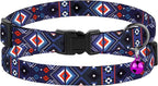 Cat Collar Breakaway 2PCS Adjustable Pattern Tribal Aztec Southwest Safety Pet - Image 6