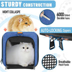 Pet Carrier Large Cats 20 lbs Top Load/Soft Sided Small Dog Travel - Image 6