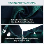 Dog Shirt, Koneseve Pet Plaid Polo Clothes Shirt T-Shirt, Sweater Bottoming - Image 4