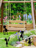 4 Piece Metal Ant Garden Decorative Stakes - Image 3