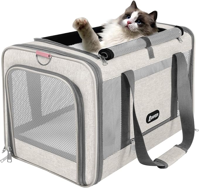 Cat Carrier American Airline Approved 18x11x11, Top Opening Sturdy Soft Pet - Image 9