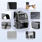 Lekebobor Double Cat Backpack Carrier - Image 7