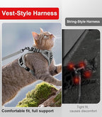 Cat Harness and Leash for Walking Escape Proof Soft Adjustable Cat Leash - Image 7