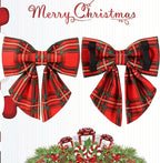 Christmas Dog Collar with Bow Tie, Cotton Christmas Plaid Collar - Image 3