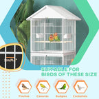 PawHut Wrought Metal Bird Cage Feeder - Image 5