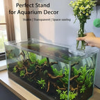 Aquarium Plant Holder for Rimless Fish Tank – 2 Pcs Corner Shelf for Fish Tank - Image 4