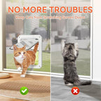 LIBBEPET Cat Door for Screen Door, Lockable Cat Screen Door for Cats & Small - Image 6