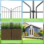 Decorative Garden Fence 32in x24ft, 10 Pack No Dig Fence Animal Barrier - Image 4