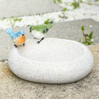 MUMTOP Bird Baths for Outdoors, Antique Outdoor Garden Bird Bath Resin Birdbath by MUMTOP