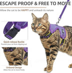 PUPTECK Cat Harness and Leash Set Escape Proof, Reflective Adjustable Soft Mesh - Image 3