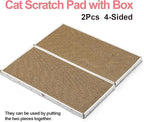 Cat Scratcher Cardboard with Box Durable Corrugate Scratching Kitty Sofa Lounge - Image 5
