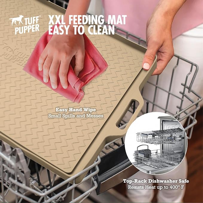 Tuff Pupper 28x20 Large Dog Feeding Mat - Image 7