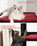 FourFurPets 43.7" Cat Tree, Modern Cat Tree Tower, Cat Tower - Image 6