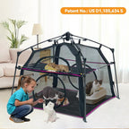 Extra Large Catio Outdoor Cat Enclosure 2-Tier Cat Tent - Image 8